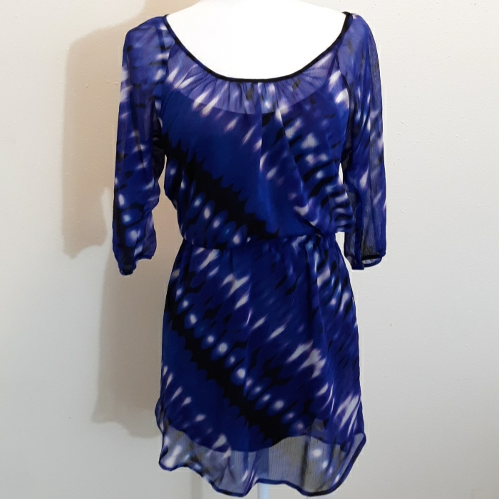 Express Sheer Dress Tiedye